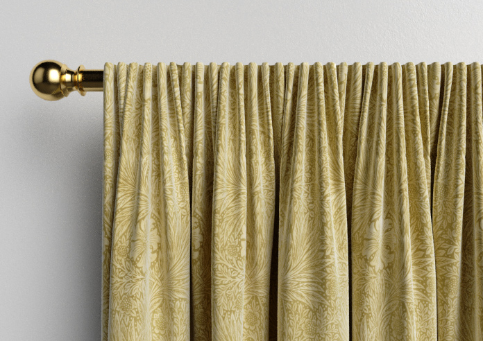 William Morris At Home Marigold Velvet, Ochre - Made to Measure Curtains - Image 9